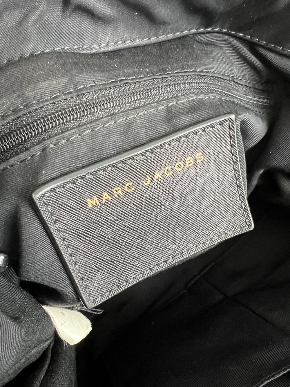 Marc Jacobs Black Nylon Hobo Shoulder Bag with Gold Tone Hardware - Picture 16 of 16